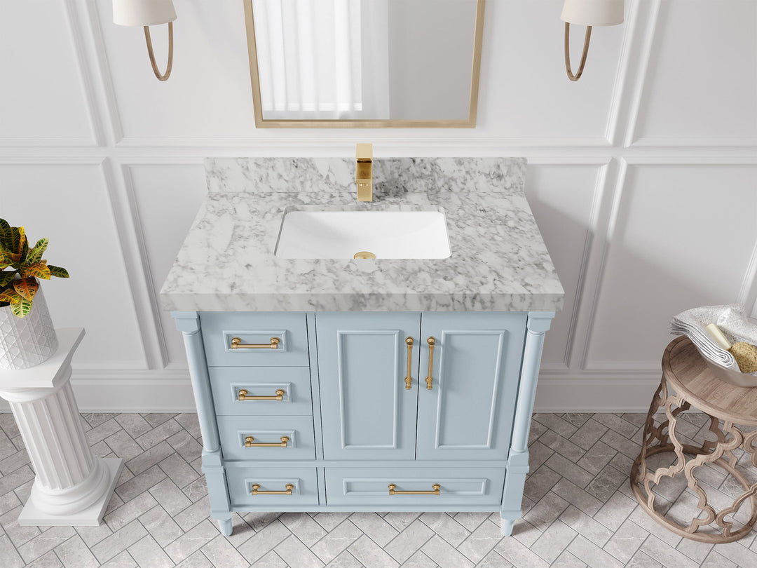 Aberdeen 36 in. W x 22 in. D Center Sink Bathroom vanity