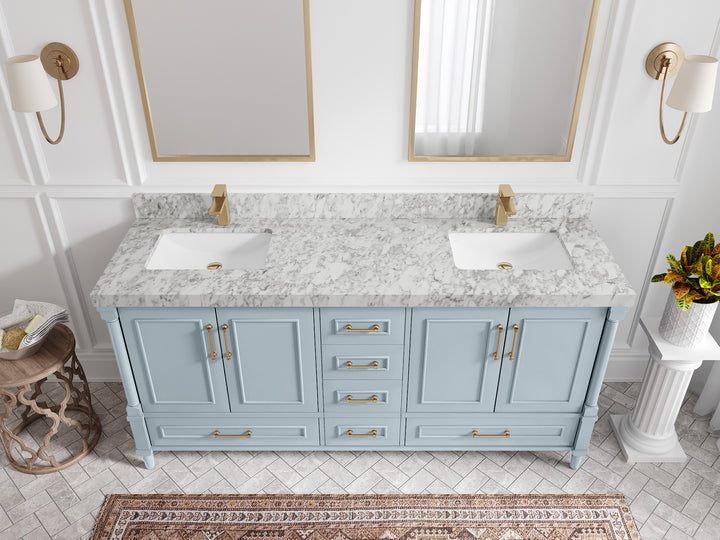 Aberdeen 72 in. W x 22 in. D Double Sink Bathroom Vanity - photo 16