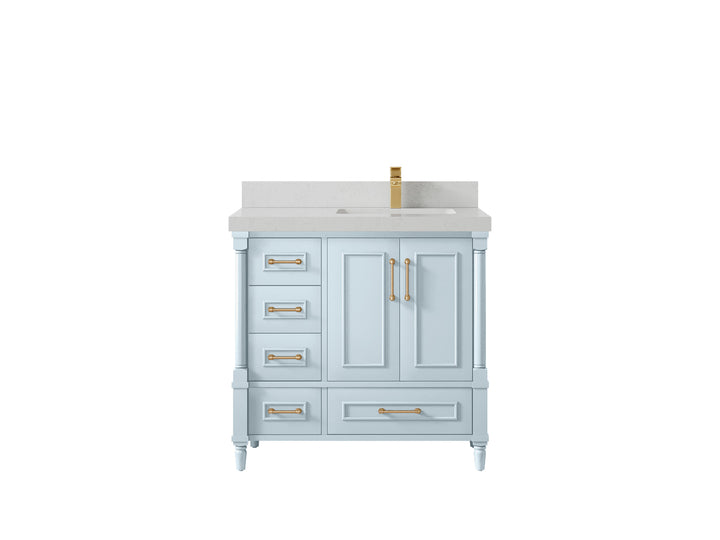 Aberdeen 36 in. W x 22 in. D Right Offset Sink Bathroom Vanity - photo 12