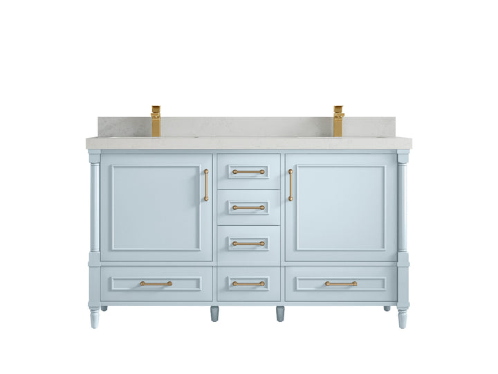 Aberdeen 60 in. W x 22 in. D Double Sink Bathroom Vanity - photo 23