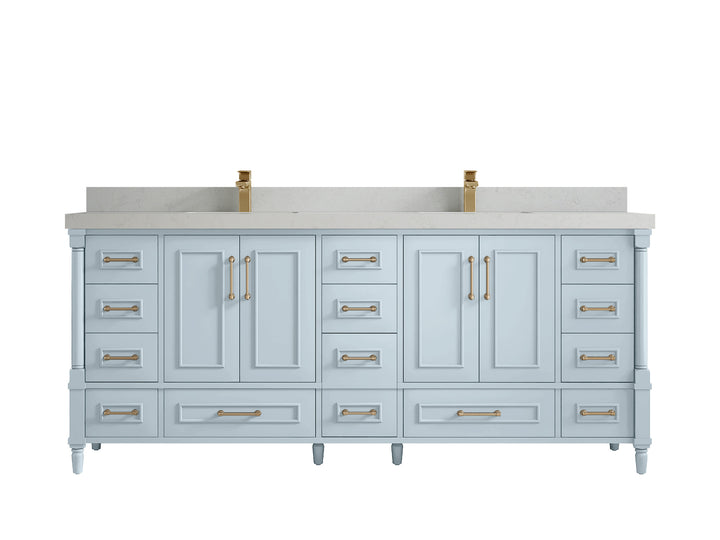 Aberdeen 80 in. W x 22 in. D Double Sink Bathroom Vanity - photo 23