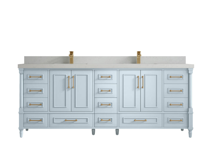 Aberdeen 84 in. W x 22 in. D Double Sink Bathroom Vanity - photo 23