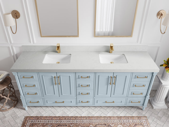 Aberdeen 84 in. W x 22 in. D Double Sink Bathroom Vanity - photo 22