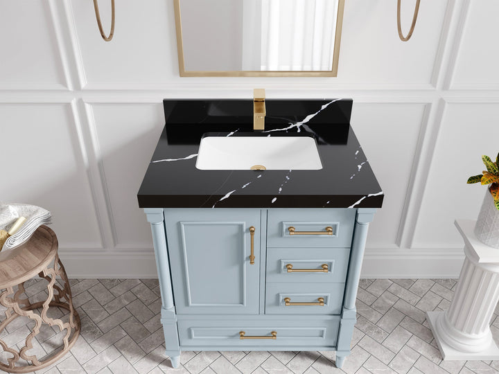 Aberdeen 30 in. W x 22 in. D Single Sink Bathroom Vanity - photo 27