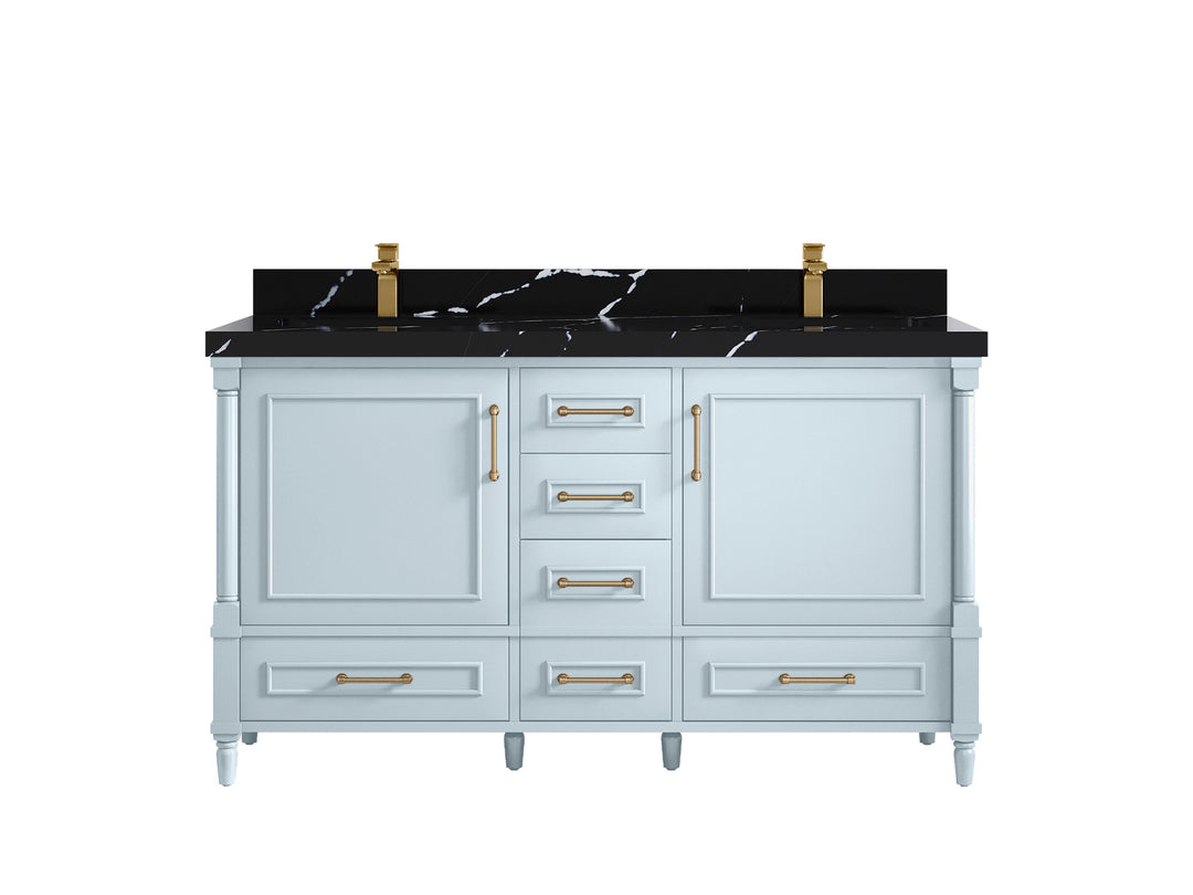 Aberdeen 60 in. W x 22 in. D Double Sink Bathroom Vanity