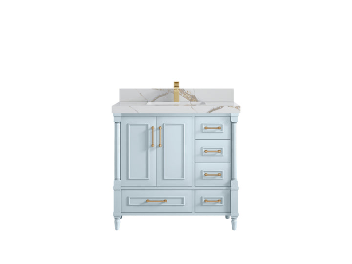 Aberdeen 36 in. W x 22 in. D Center Sink Bathroom Vanity - photo 12
