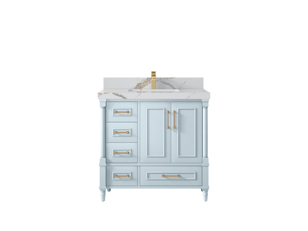 Aberdeen 36 in. W x 22 in. D Center Sink Bathroom vanity