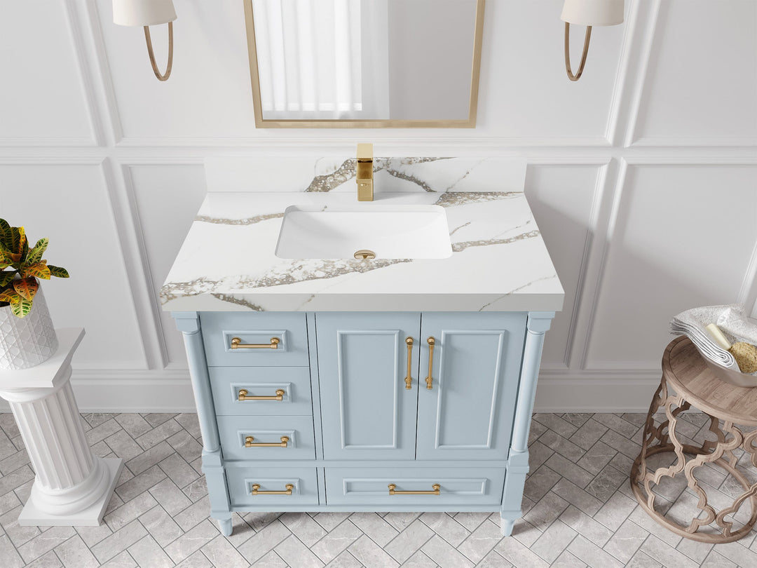 Aberdeen 36 in. W x 22 in. D Center Sink Bathroom vanity