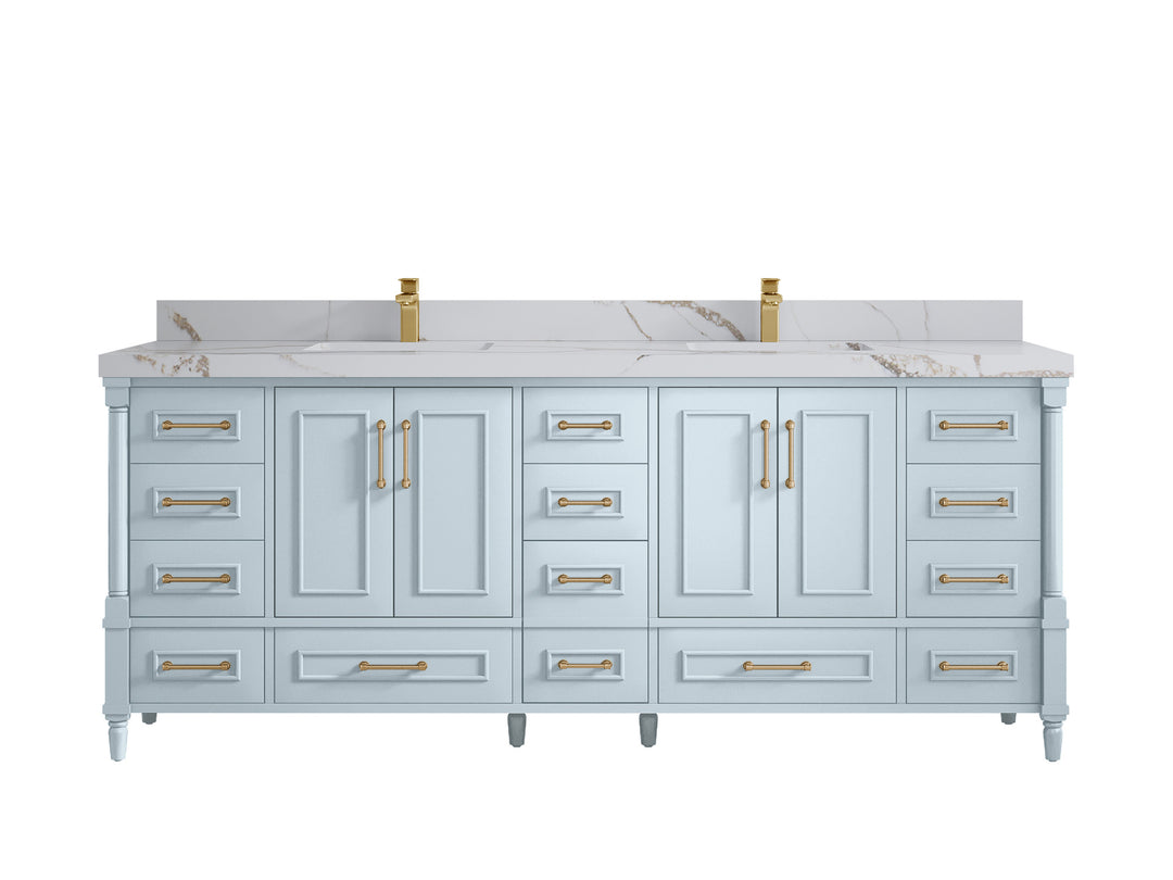 Aberdeen 84 in. W x 22 in. D Double Sink Bathroom Vanity