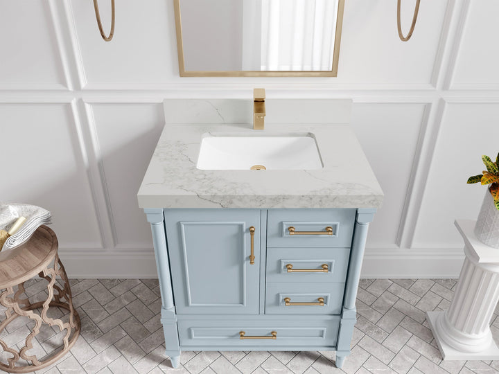 Aberdeen 30 in. W x 22 in. D Single Sink Bathroom Vanity - photo 15