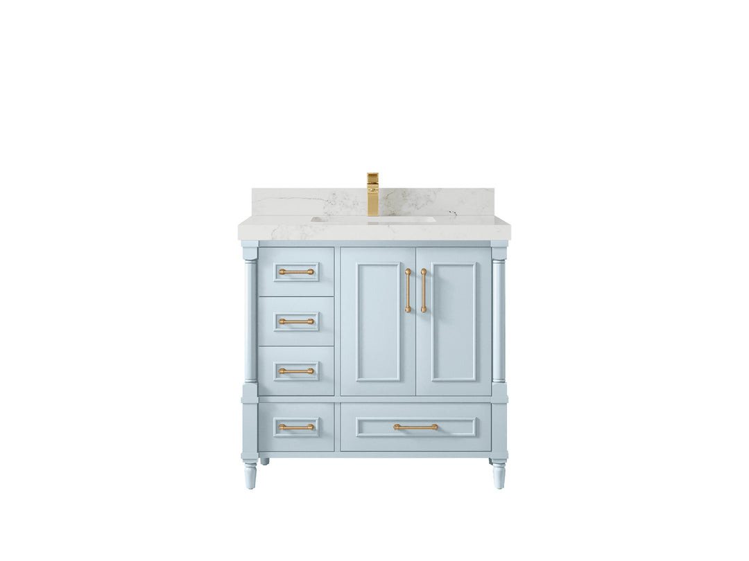 Aberdeen 36 in. W x 22 in. D Center Sink Bathroom vanity