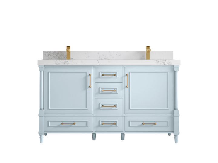 Aberdeen 60 in. W x 22 in. D Double Sink Bathroom Vanity - photo 15