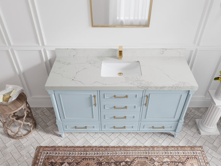 Aberdeen 60 in. W x 22 in. D Single Sink Bathroom Vanity - photo 14