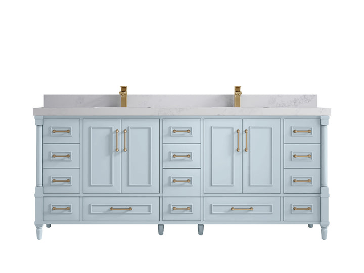 Aberdeen 80 in. W x 22 in. D Double Sink Bathroom Vanity - photo 15