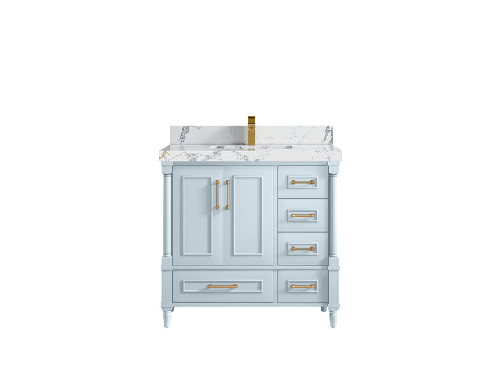 Aberdeen 36 in. W x 22 in. D Center Sink Bathroom Vanity - photo 16