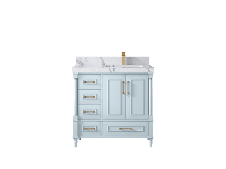 Aberdeen 36 in. W x 22 in. D Right Offset Sink Bathroom Vanity - photo 20