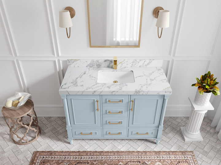 Aberdeen 48 in. W x 22 in. D Single Sink Bathroom Vanity - photo 16