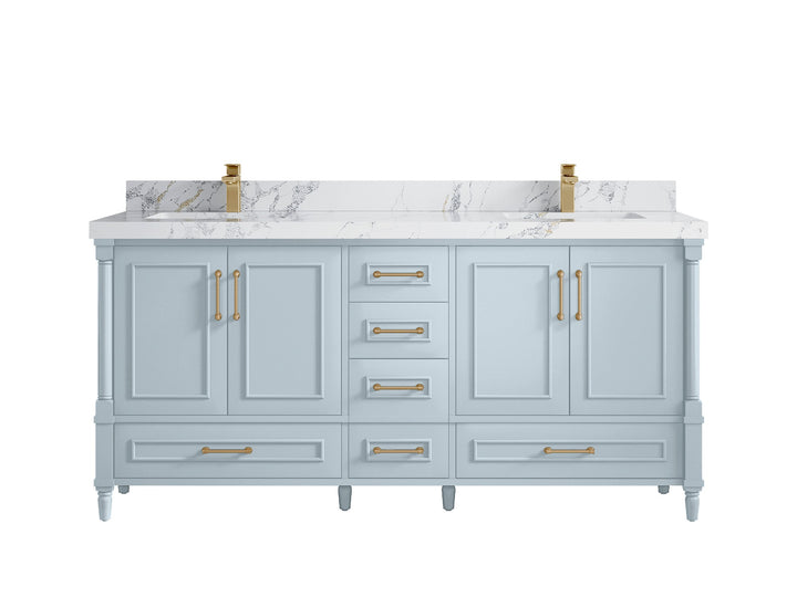 Aberdeen 72 in. W x 22 in. D Double Sink Bathroom Vanity - photo 21