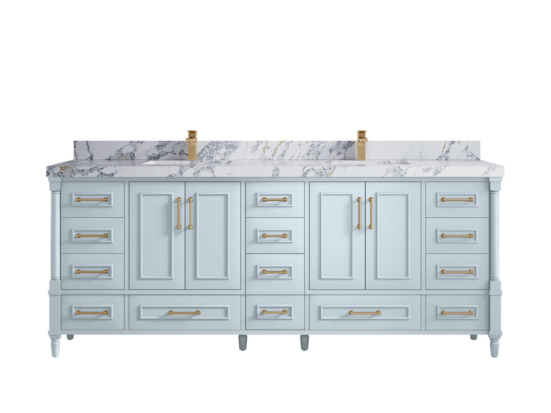 Aberdeen 84 in. W x 22 in. D Double Sink Bathroom Vanity
