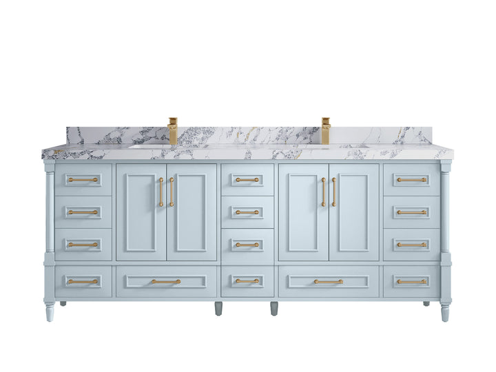 Aberdeen 84 in. W x 22 in. D Double Sink Bathroom Vanity - photo 17