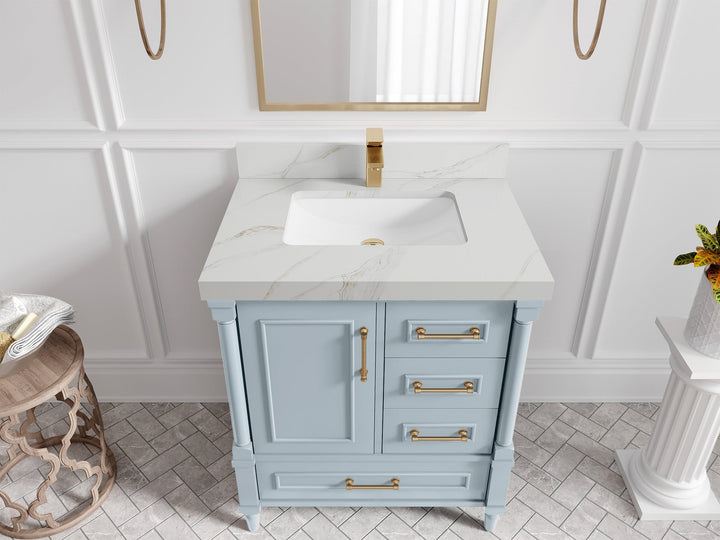 Aberdeen 30 in. W x 22 in. D Single Sink Bathroom Vanity - photo 33