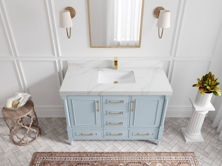 Aberdeen 48 in. W x 22 in. D Single Sink Bathroom Vanity - photo 18