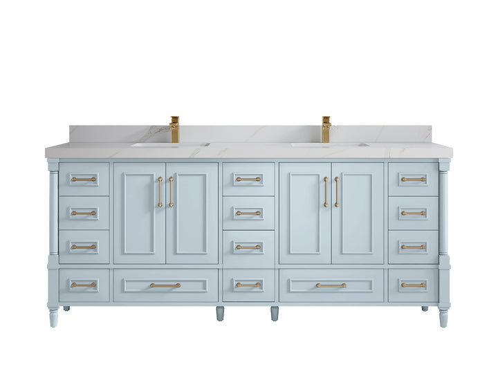 Aberdeen 80 in. W x 22 in. D Double Sink Bathroom Vanity - photo 19