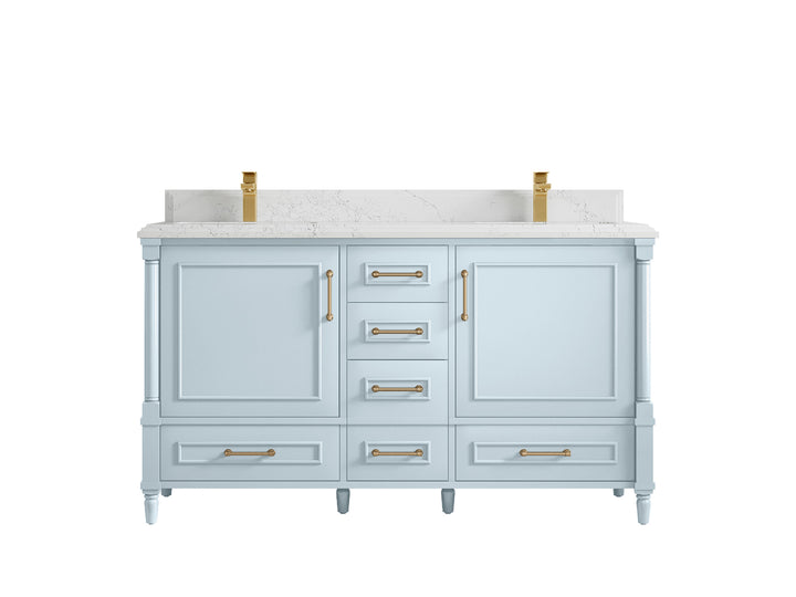 Aberdeen 60 in. W x 22 in. D Double Sink Bathroom Vanity - photo 27