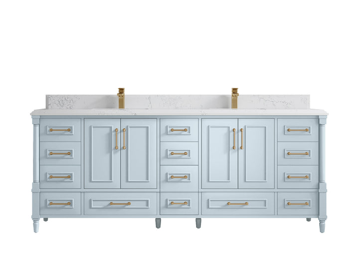 Aberdeen 84 in. W x 22 in. D Double Sink Bathroom Vanity - photo 27