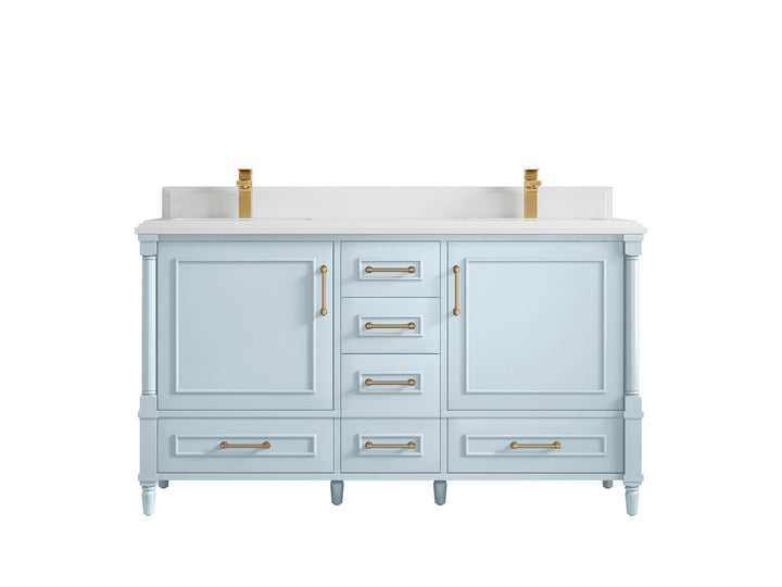 Aberdeen 60 in. W x 22 in. D Double Sink Bathroom Vanity - photo 29