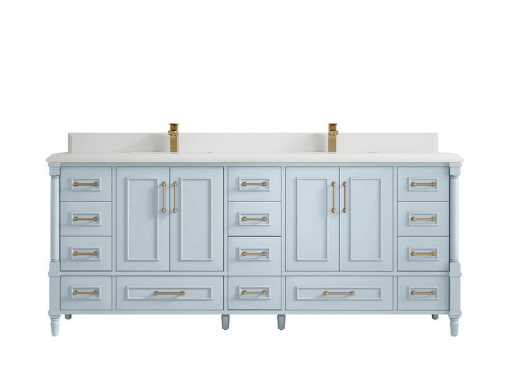 Aberdeen 80 in. W x 22 in. D Double Sink Bathroom Vanity - photo 29