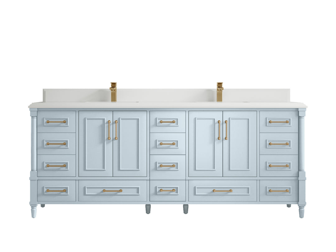 Aberdeen 84 in. W x 22 in. D Double Sink Bathroom Vanity