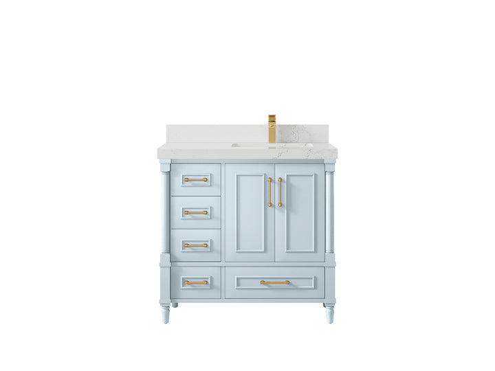 Aberdeen 36 in. W x 22 in. D Right Offset Sink Bathroom Vanity - photo 30