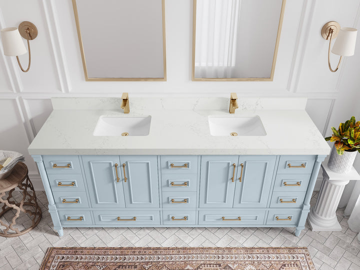 Aberdeen 80 in. W x 22 in. D Double Sink Bathroom Vanity - photo 30