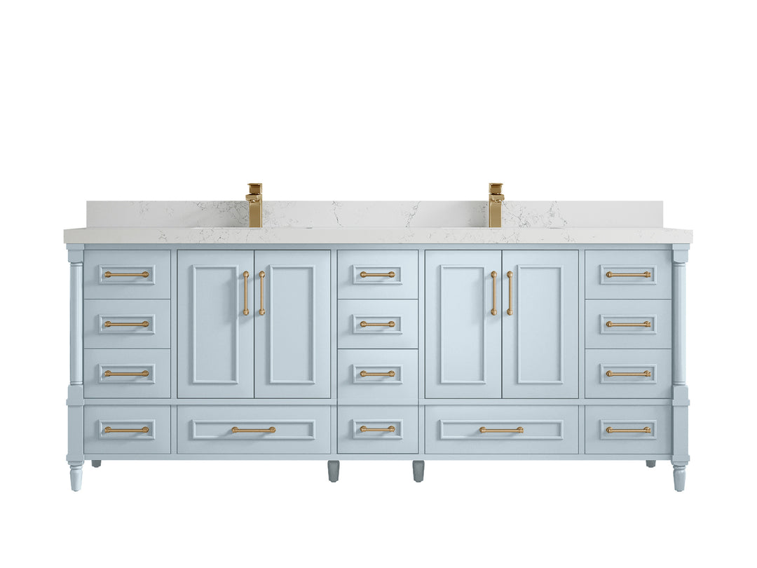Aberdeen 84 in. W x 22 in. D Double Sink Bathroom Vanity
