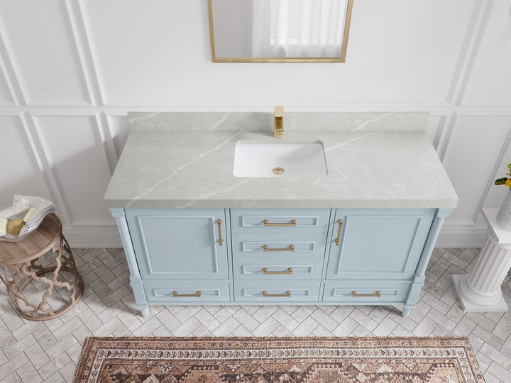 Aberdeen 60 in. W x 22 in. D Single Sink Bathroom Vanity - photo 30