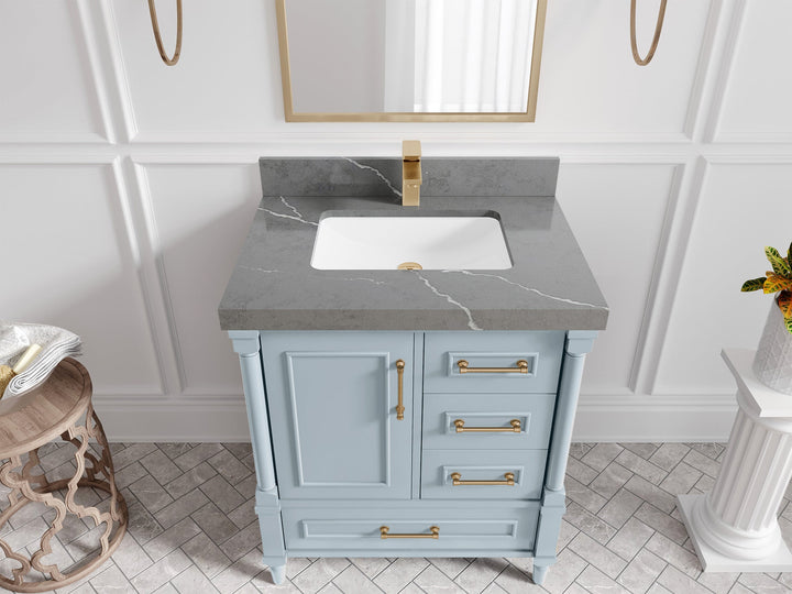 Aberdeen 30 in. W x 22 in. D Single Sink Bathroom Vanity - photo 25