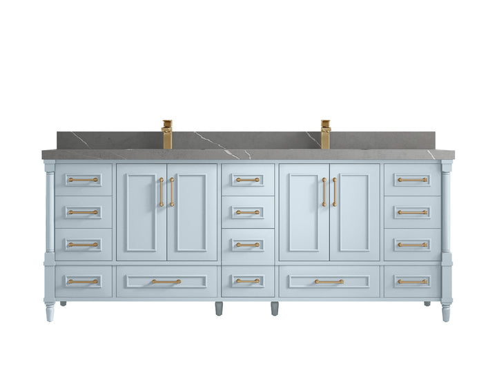 Aberdeen 84 in. W x 22 in. D Double Sink Bathroom Vanity - photo 35