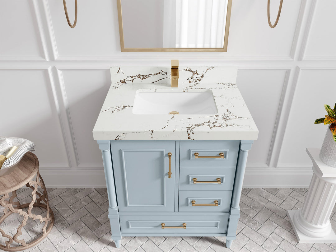 Aberdeen 30 in. W x 22 in. D Single Sink Bathroom Vanity