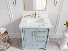 Aberdeen 30 in. W x 22 in. D Single Sink Bathroom Vanity - photo 37