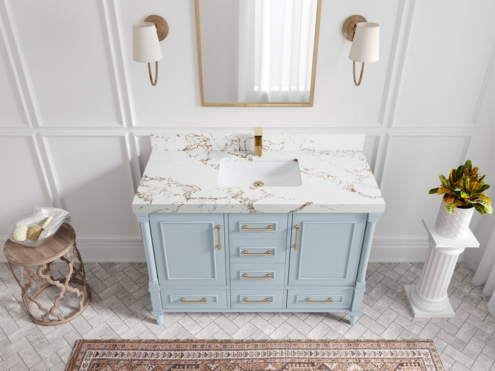 Aberdeen 48 in. W x 22 in. D Single Sink Bathroom Vanity - photo 36