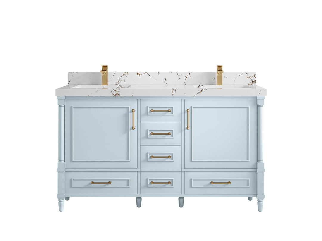 Aberdeen 60 in. W x 22 in. D Double Sink Bathroom Vanity
