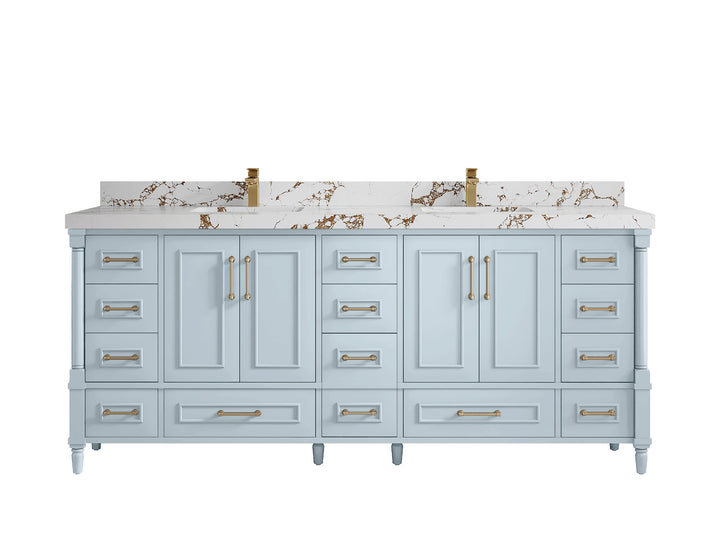 Aberdeen 80 in. W x 22 in. D Double Sink Bathroom Vanity - photo 37