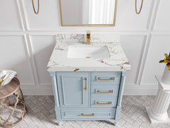 Aberdeen 30 in. W x 22 in. D Single Sink Bathroom Vanity - photo 39
