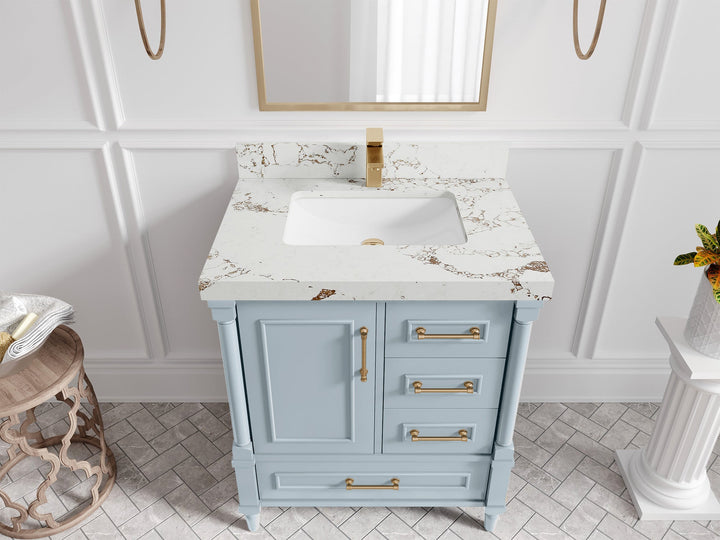 Aberdeen 30 in. W x 22 in. D Single Sink Bathroom Vanity - photo 39