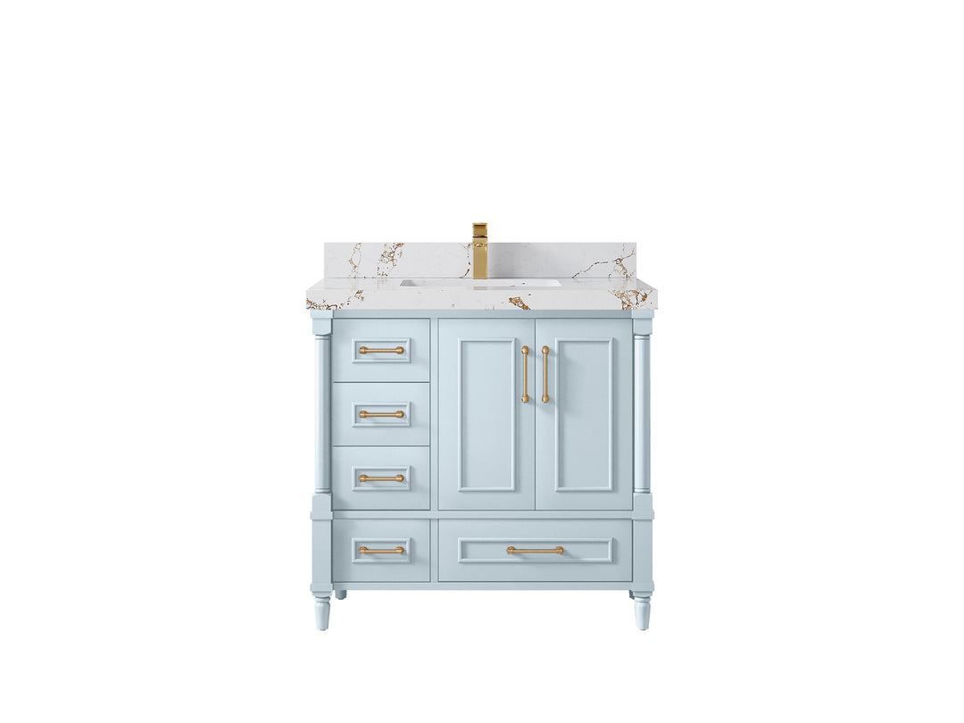 Aberdeen 36 in. W x 22 in. D Center Sink Bathroom vanity