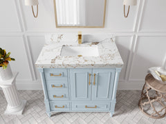 Aberdeen 36 in. W x 22 in. D Center Sink Bathroom vanity - photo 43