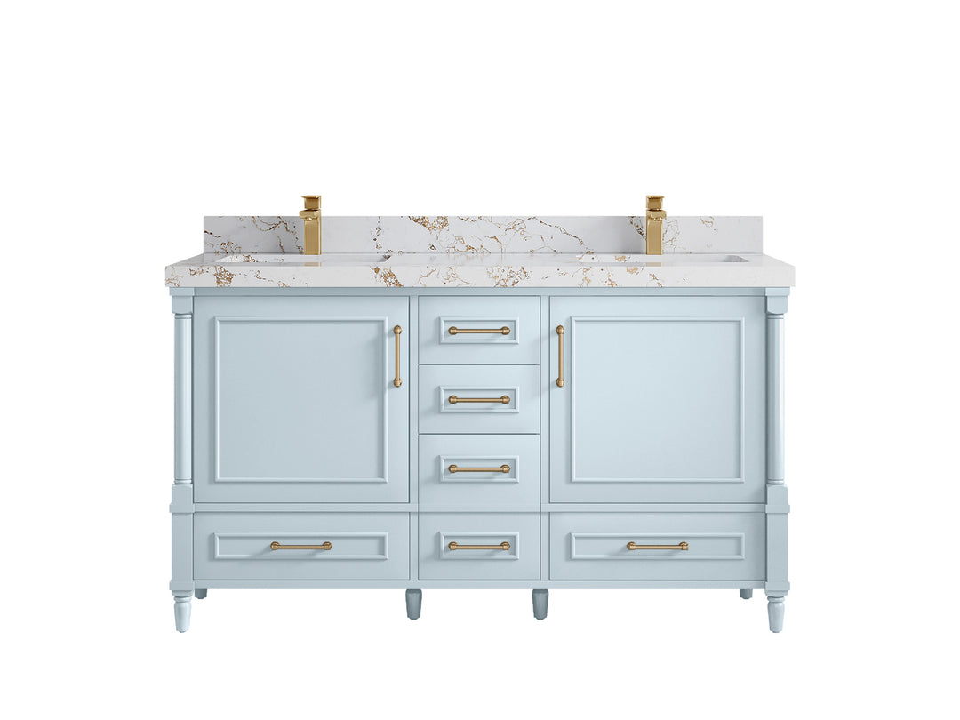 Aberdeen 60 in. W x 22 in. D Double Sink Bathroom Vanity