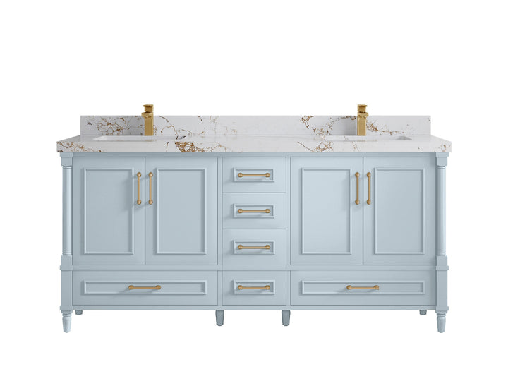 Aberdeen 72 in. W x 22 in. D Double Sink Bathroom Vanity - photo 39