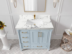 Aberdeen 36 in. W x 22 in. D Center Sink Bathroom vanity - photo 41